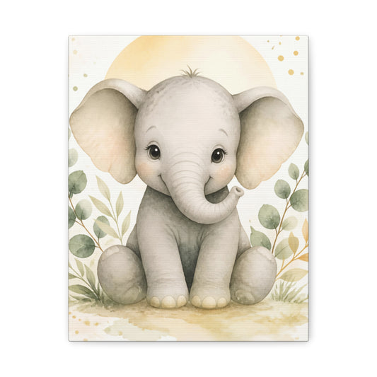 Cute Baby Elephant Wall Art