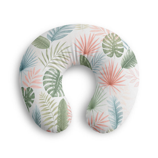 Nursing Pillow Cover — Tropical Palm Leaf Print