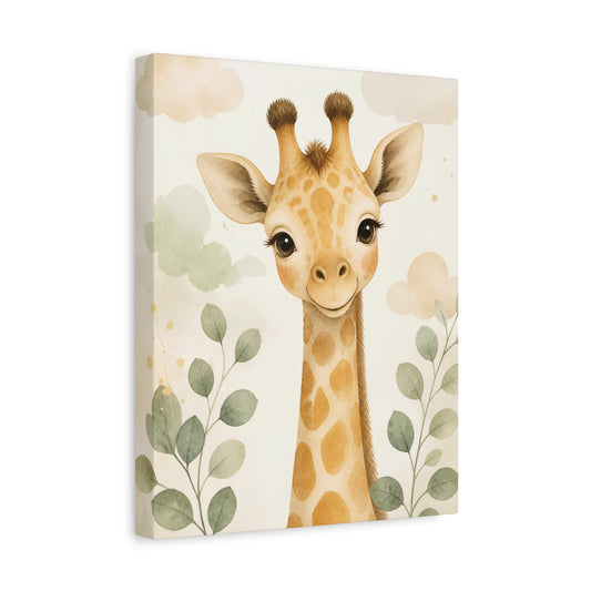 Giraffe Nursery Canvas Animal Wall Art