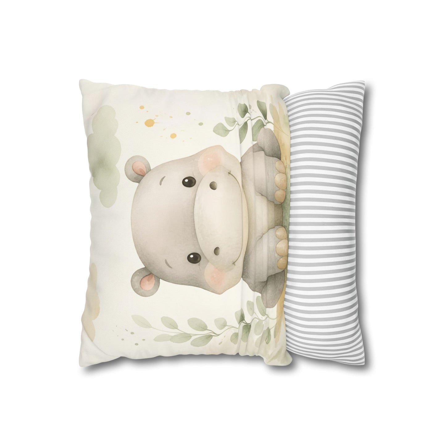 Cute Hippo Pillowcase