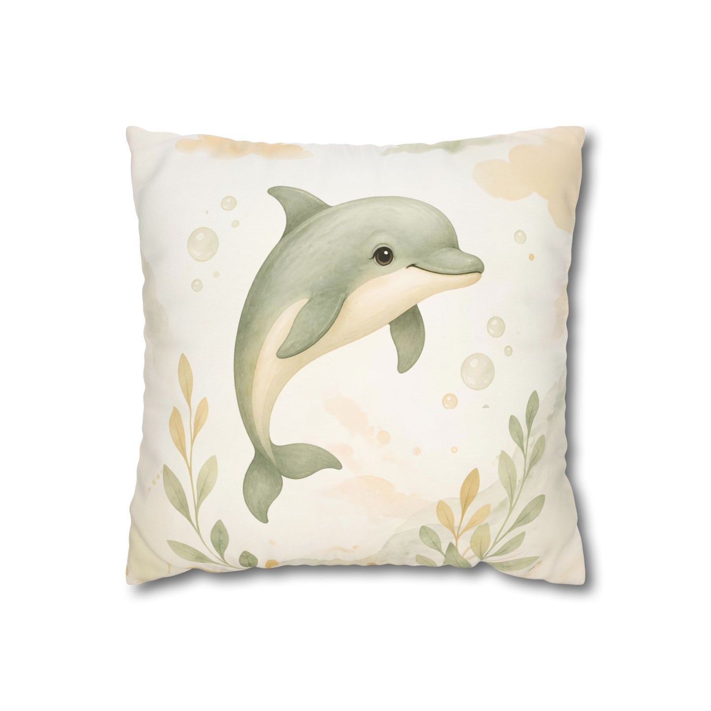 Dolphin Nursery Square Pillowcase