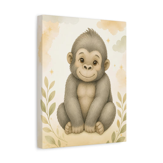 Baby Gorilla Nursery Canvas