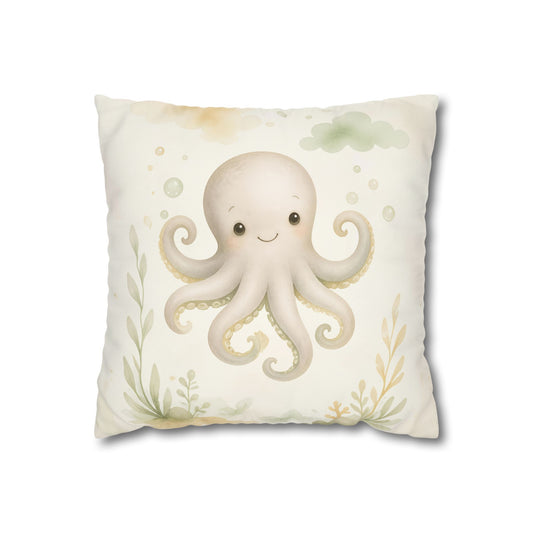 Cute Octopus Square Pillowcase