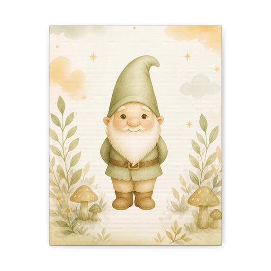 Woodland Gnome Canvas Wall Art