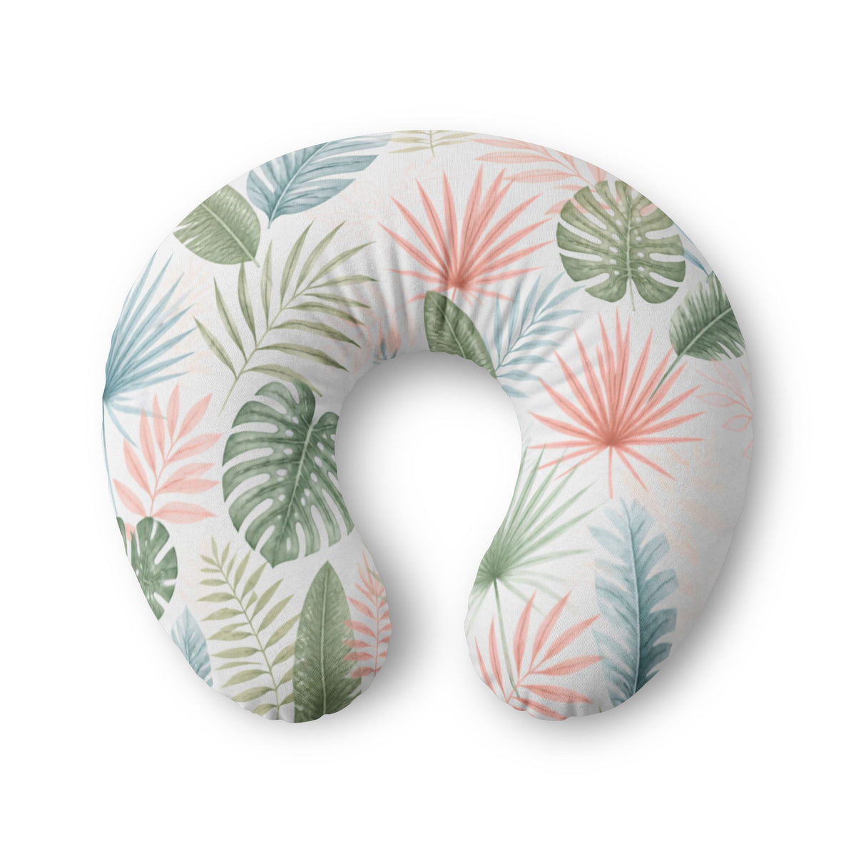 Nursing Pillow Cover — Tropical Palm Leaf Print