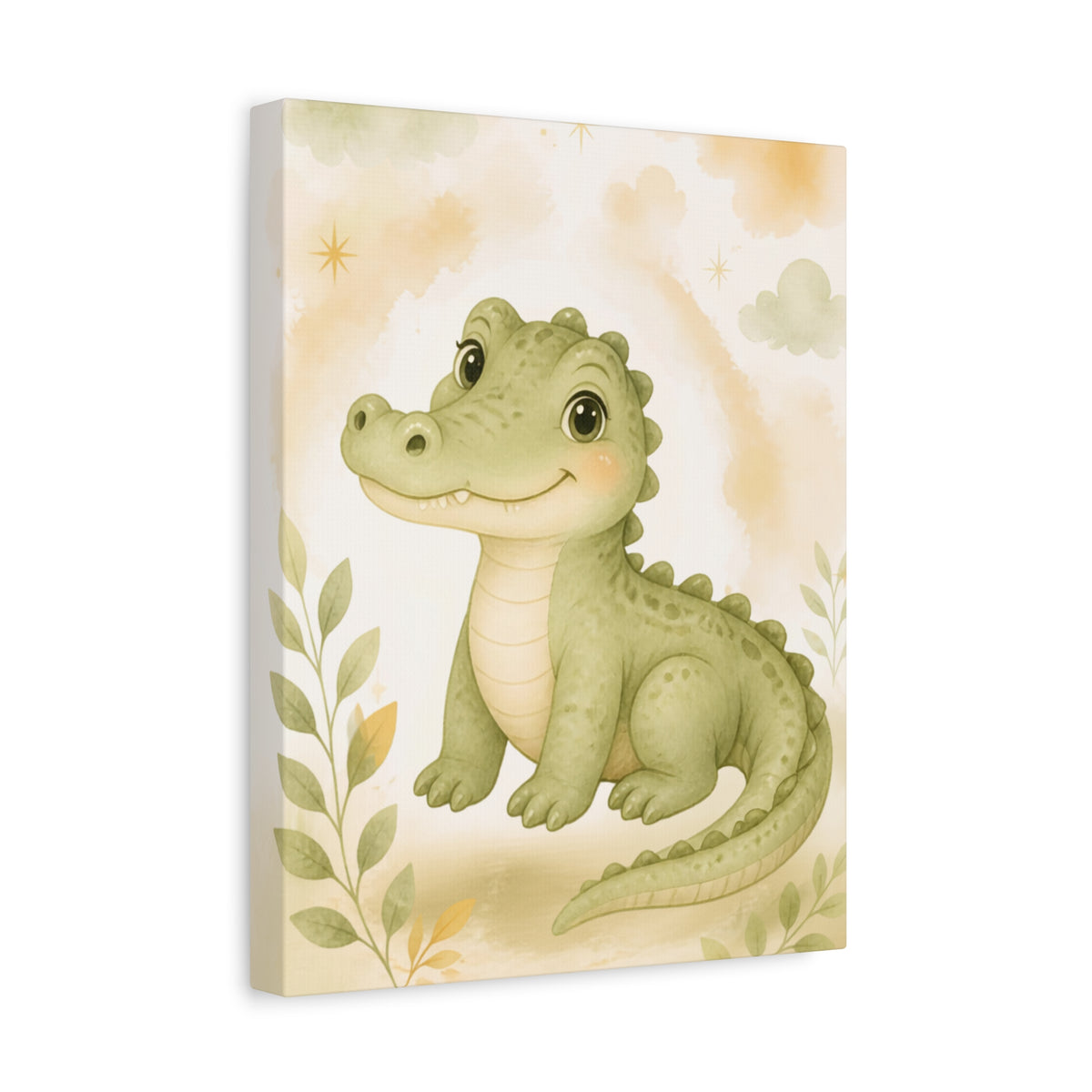 Nursery Crocodile Canvas Art