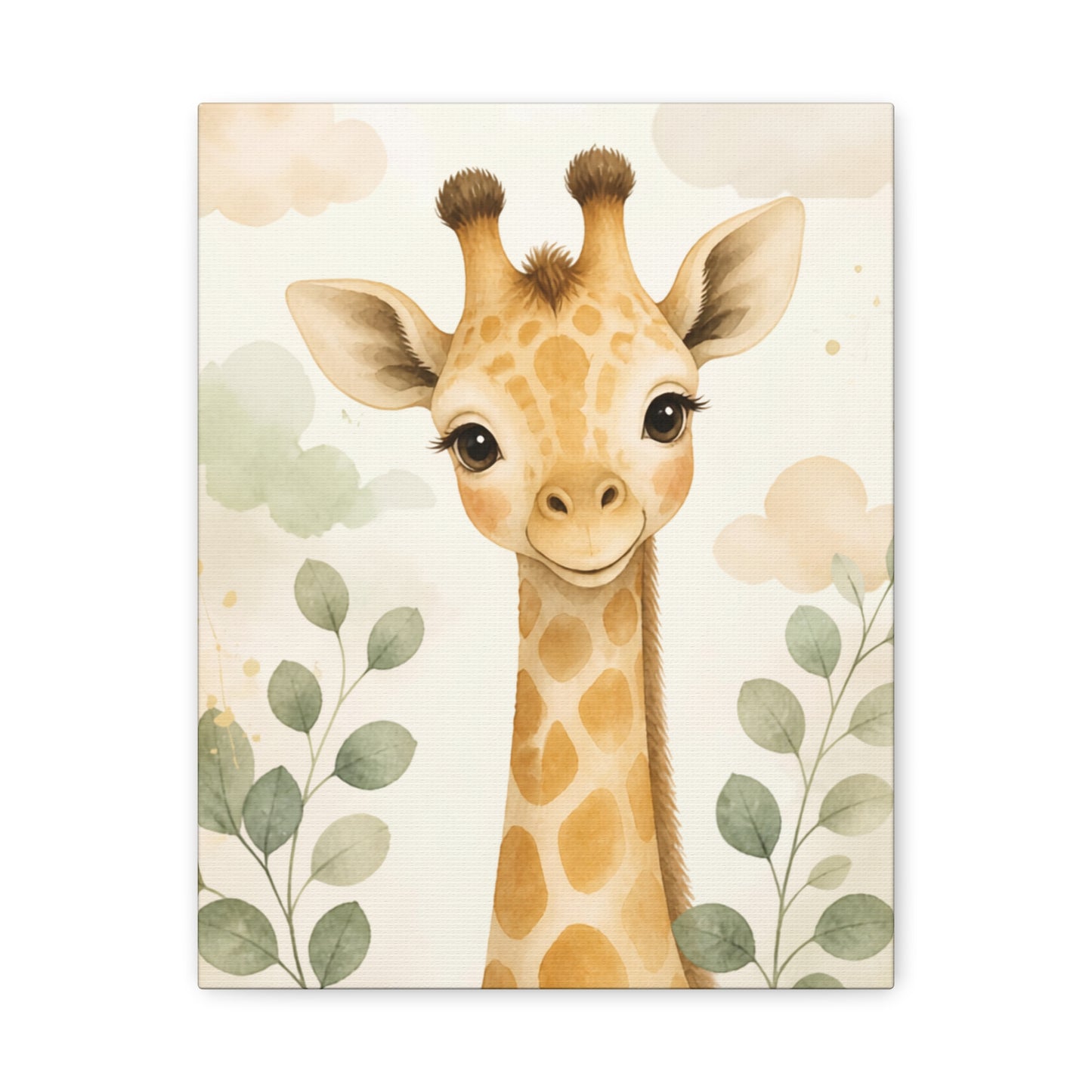 Giraffe Nursery Canvas Animal Wall Art