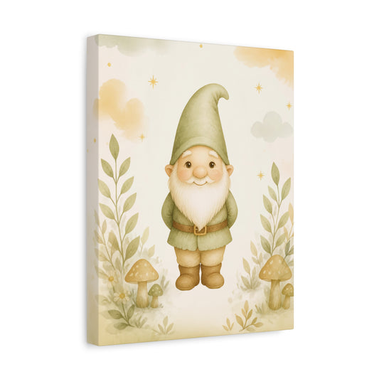 Woodland Gnome Canvas Wall Art