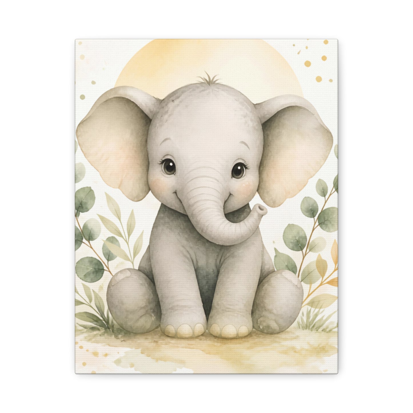 Cute Baby Elephant Wall Art