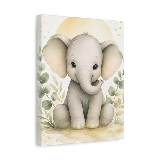 Cute Baby Elephant Wall Art