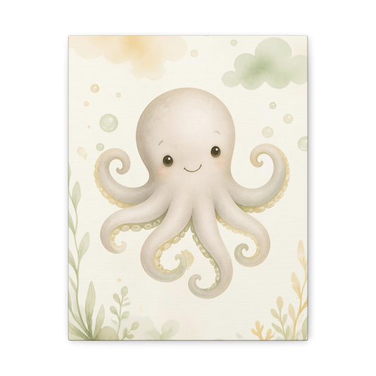 Cute Octopus Canvas Art Wall Decor