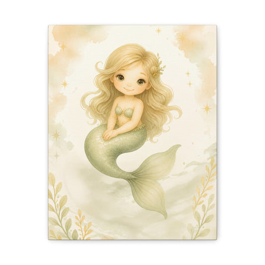 Cute Pastel Mermaid Wall Art