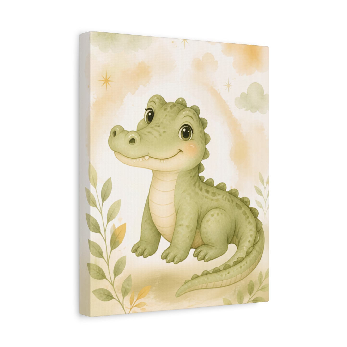 Nursery Crocodile Canvas Art