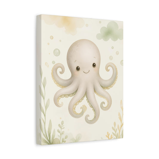 Cute Octopus Canvas Art Wall Decor