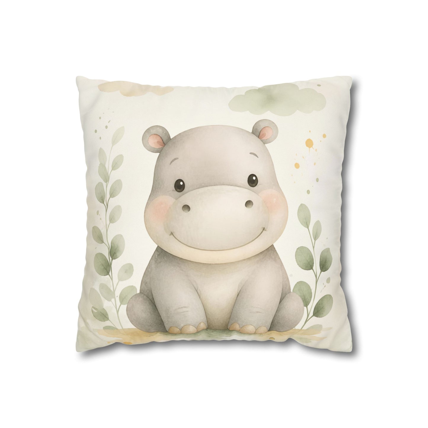 Cute Hippo Pillowcase
