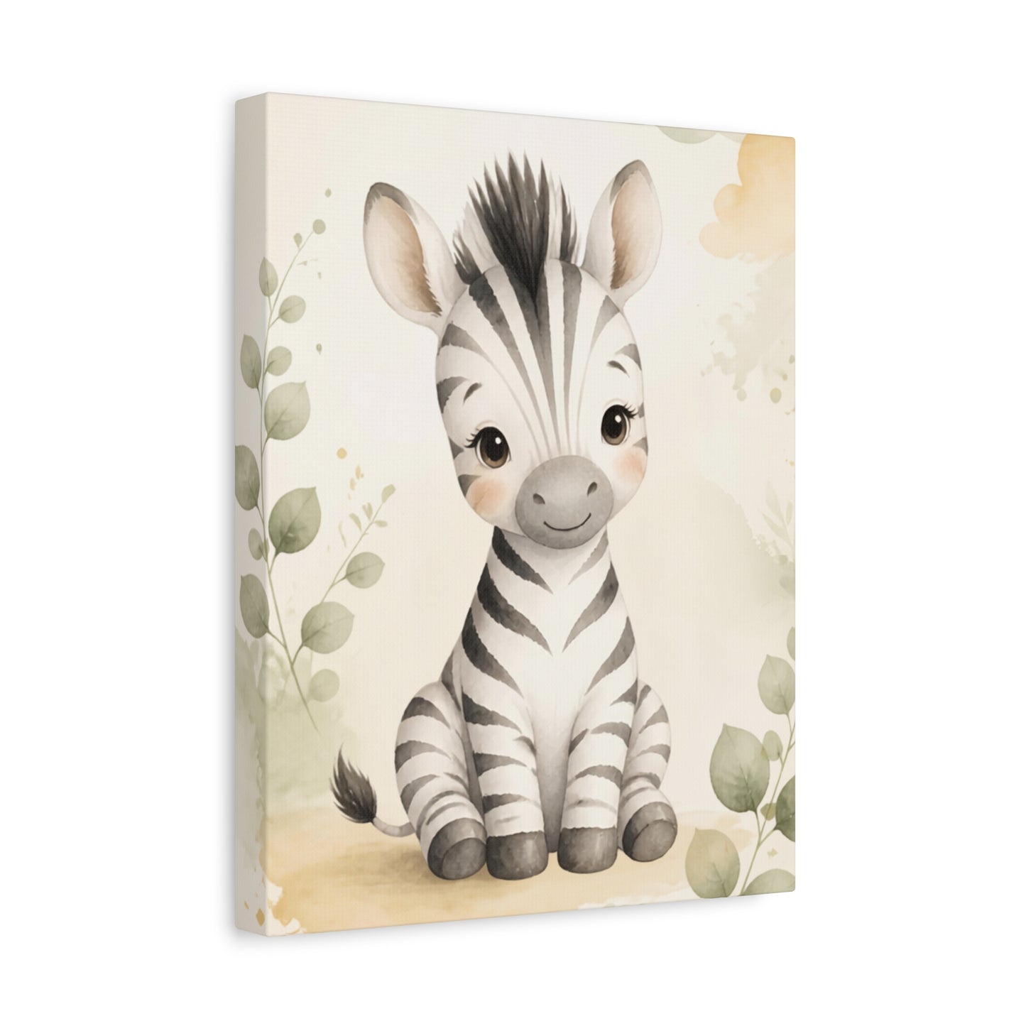 Baby Zebra Canvas Wall Art
